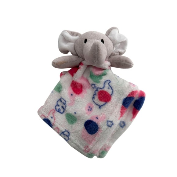 bebe Other - Le Bébé Favorite Elephant Baby Security Blanket Lovey Plush 11" Fleece Nursery